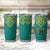 Jamaica Tribal Custom Football Tumbler Cup Green Style - Wonder Print Shop
