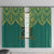 Jamaica Tribal Custom Football Window Curtain Green Style - Wonder Print Shop
