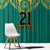 Jamaica Tribal Custom Football Window Curtain Green Style - Wonder Print Shop