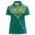 Jamaica Tribal Custom Football Women Polo Shirt Green Style - Wonder Print Shop