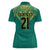 Jamaica Tribal Custom Football Women Polo Shirt Green Style - Wonder Print Shop