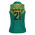 Jamaica Tribal Custom Football Women Sleeveless Polo Shirt Green Style - Wonder Print Shop