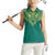 Jamaica Tribal Custom Football Women Sleeveless Polo Shirt Green Style - Wonder Print Shop