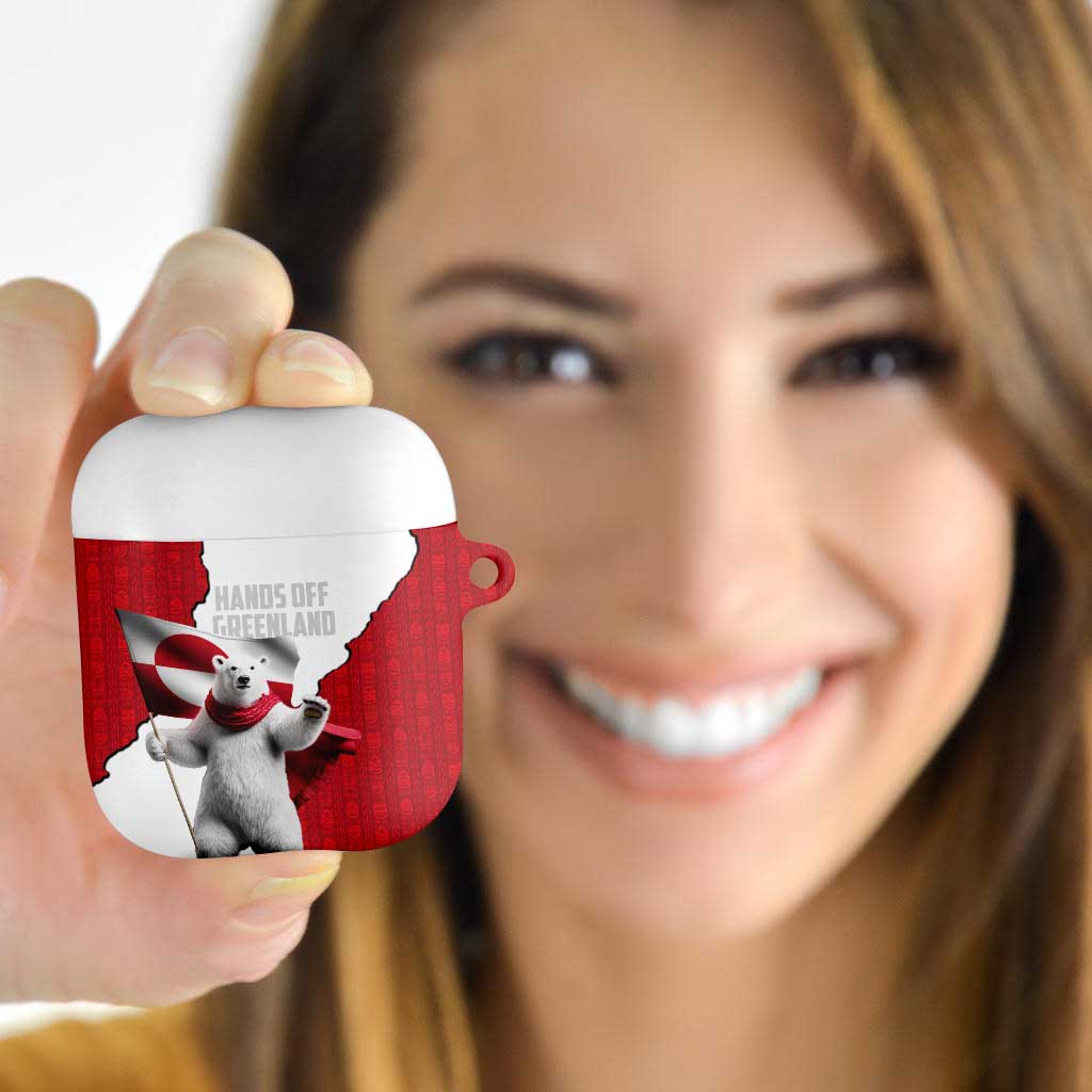 Hands Off Greenland AirPods Case Poland Bear with Flag
