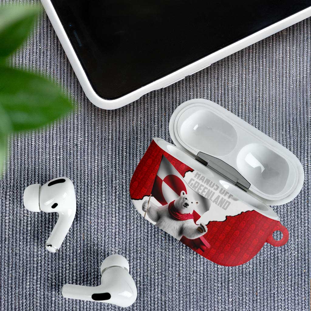 Hands Off Greenland AirPods Case Poland Bear with Flag