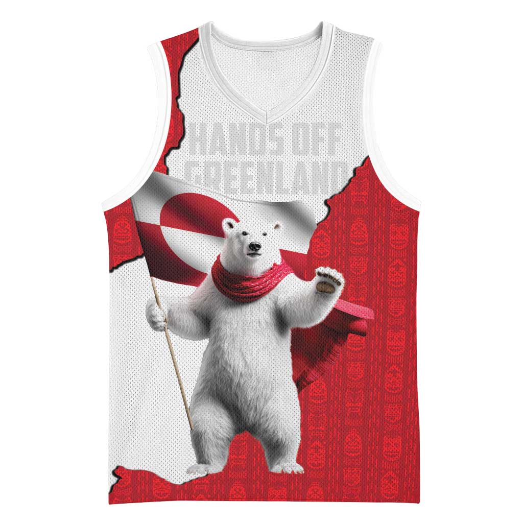 Hands Off Greenland Personalized Basketball Jersey Poland Bear with Flag