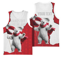 Hands Off Greenland Personalized Basketball Jersey Poland Bear with Flag