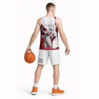 Hands Off Greenland Personalized Basketball Jersey Poland Bear with Flag