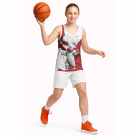 Hands Off Greenland Personalized Basketball Jersey Poland Bear with Flag