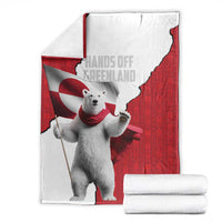 Hands Off Greenland Blanket Poland Bear with Flag