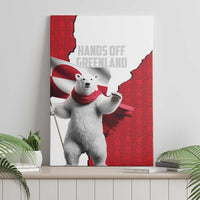 Hands Off Greenland Canvas Wall Art Poland Bear with Flag