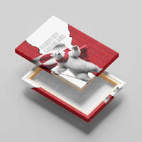 Hands Off Greenland Canvas Wall Art Poland Bear with Flag