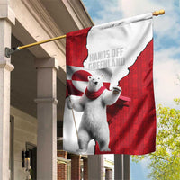 Hands Off Greenland Garden Flag Poland Bear with Flag
