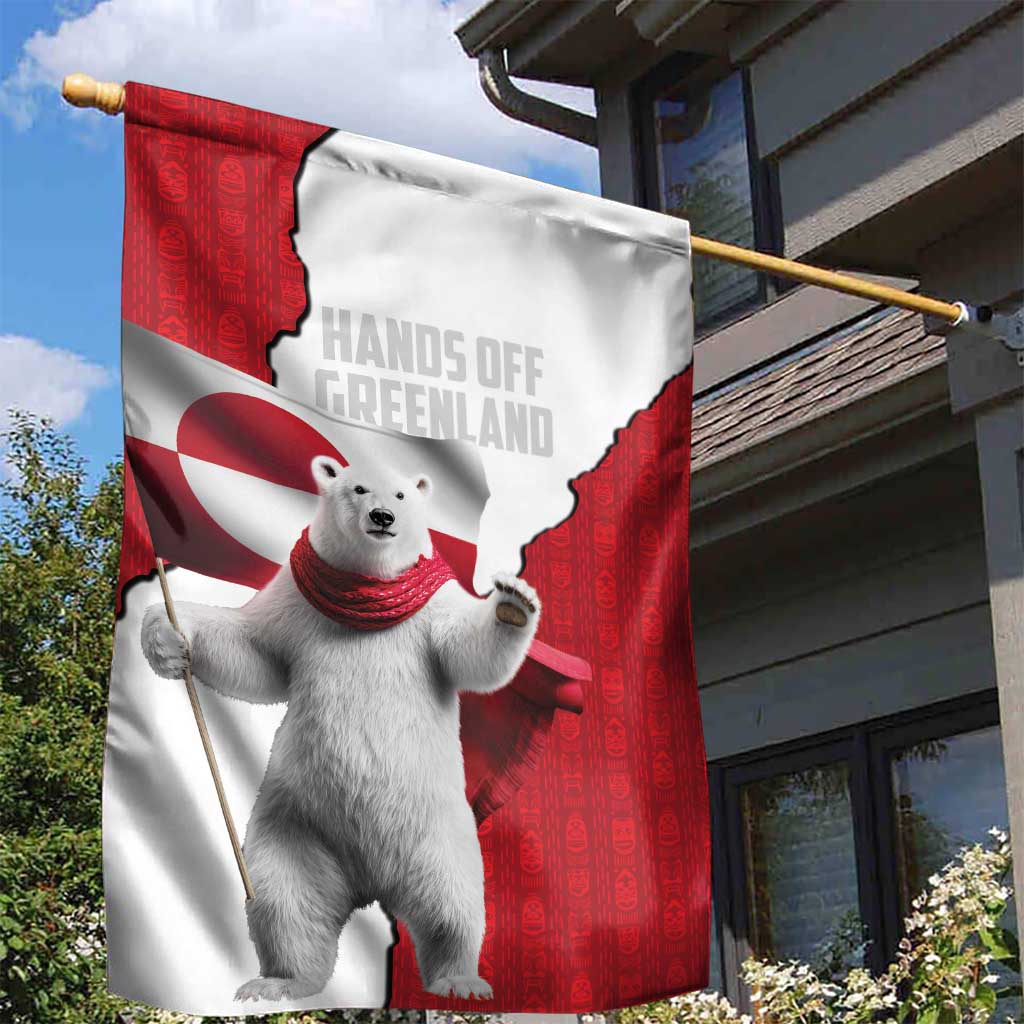 Hands Off Greenland Garden Flag Poland Bear with Flag