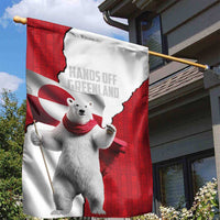 Hands Off Greenland Garden Flag Poland Bear with Flag