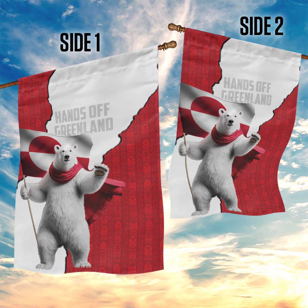 Hands Off Greenland Garden Flag Poland Bear with Flag