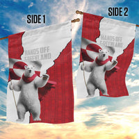 Hands Off Greenland Garden Flag Poland Bear with Flag