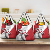 Hands Off Greenland Grocery Bag Poland Bear with Flag