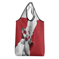 Hands Off Greenland Grocery Bag Poland Bear with Flag