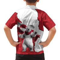Hands Off Greenland Personalized Hawaiian Shirt Poland Bear with Flag