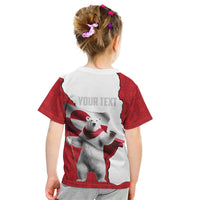 Hands Off Greenland Personalized Kid T Shirt Poland Bear with Flag
