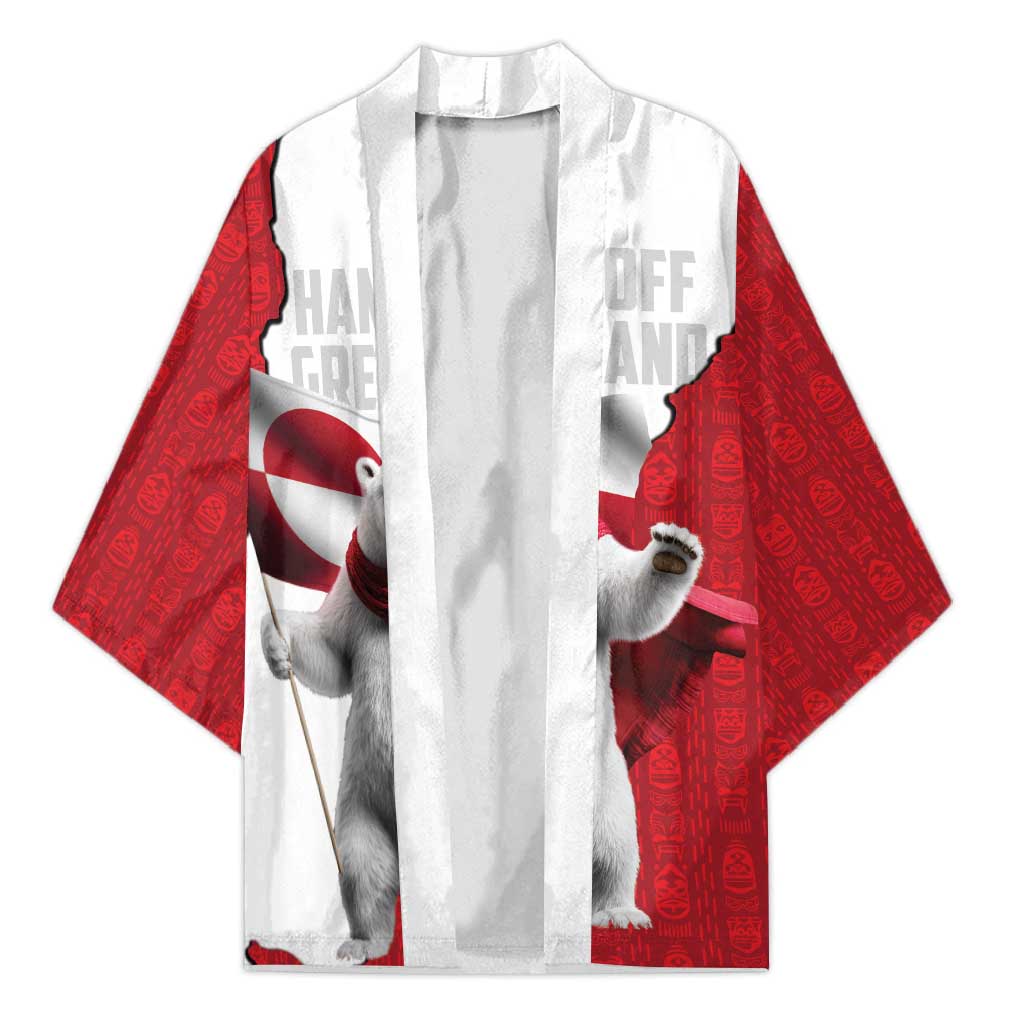 Hands Off Greenland Personalized Kimono Poland Bear with Flag