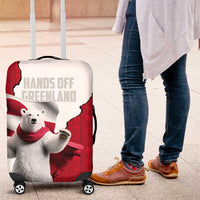 Hands Off Greenland Luggage Cover Poland Bear with Flag