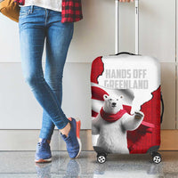 Hands Off Greenland Luggage Cover Poland Bear with Flag