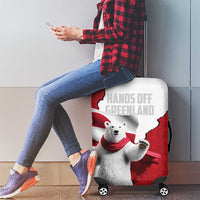 Hands Off Greenland Luggage Cover Poland Bear with Flag