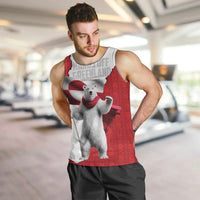 Hands Off Greenland Personalized Men Tank Top Poland Bear with Flag