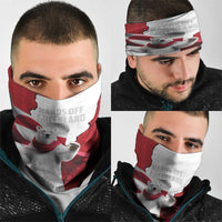 Hands Off Greenland Neck Gaiter Poland Bear with Flag