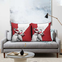 Hands Off Greenland Pillow Cover Poland Bear with Flag