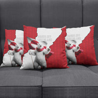 Hands Off Greenland Pillow Cover Poland Bear with Flag