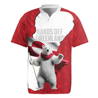 Hands Off Greenland Personalized Rugby Jersey Poland Bear with Flag