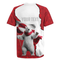 Hands Off Greenland Personalized Rugby Jersey Poland Bear with Flag