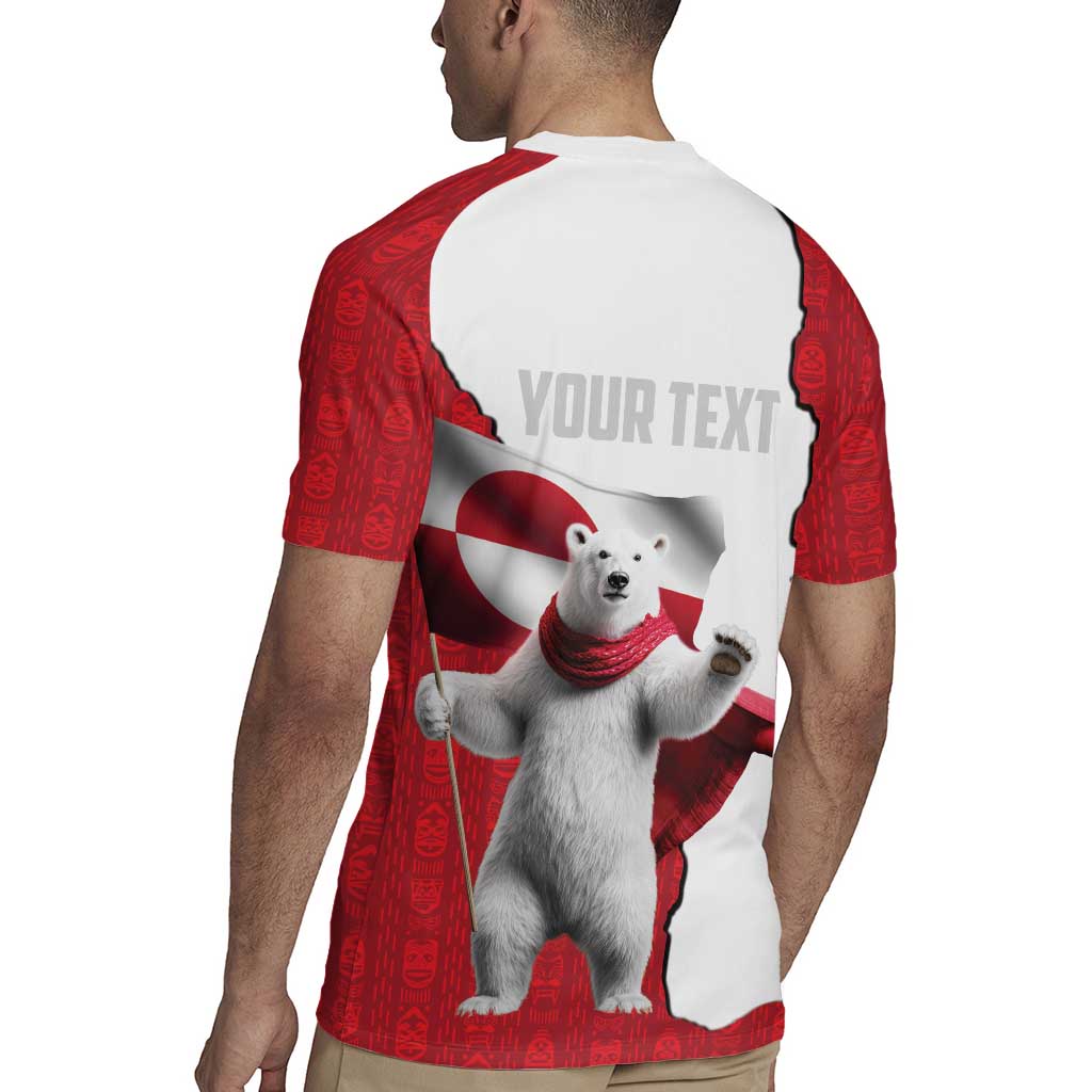 Hands Off Greenland Personalized Rugby Jersey Poland Bear with Flag