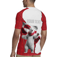 Hands Off Greenland Personalized Rugby Jersey Poland Bear with Flag