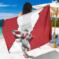 Hands Off Greenland Sarong Poland Bear with Flag
