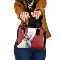 Hands Off Greenland Shoulder Handbag Poland Bear with Flag