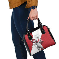 Hands Off Greenland Shoulder Handbag Poland Bear with Flag