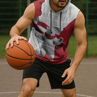 Hands Off Greenland Personalized Sleeveless Hoodie Poland Bear with Flag