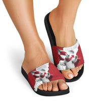 Hands Off Greenland Slide Sandals Poland Bear with Flag