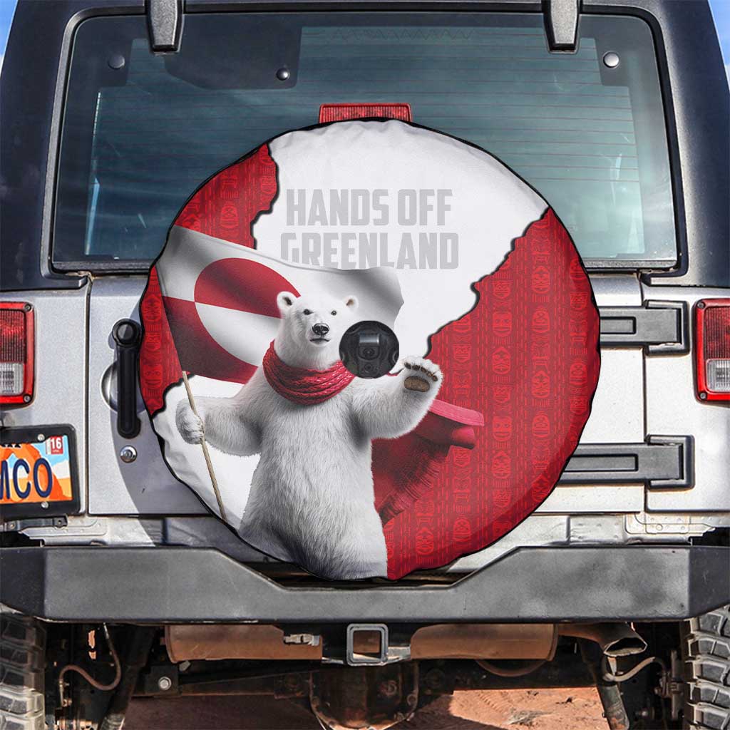 Hands Off Greenland Spare Tire Cover Poland Bear with Flag
