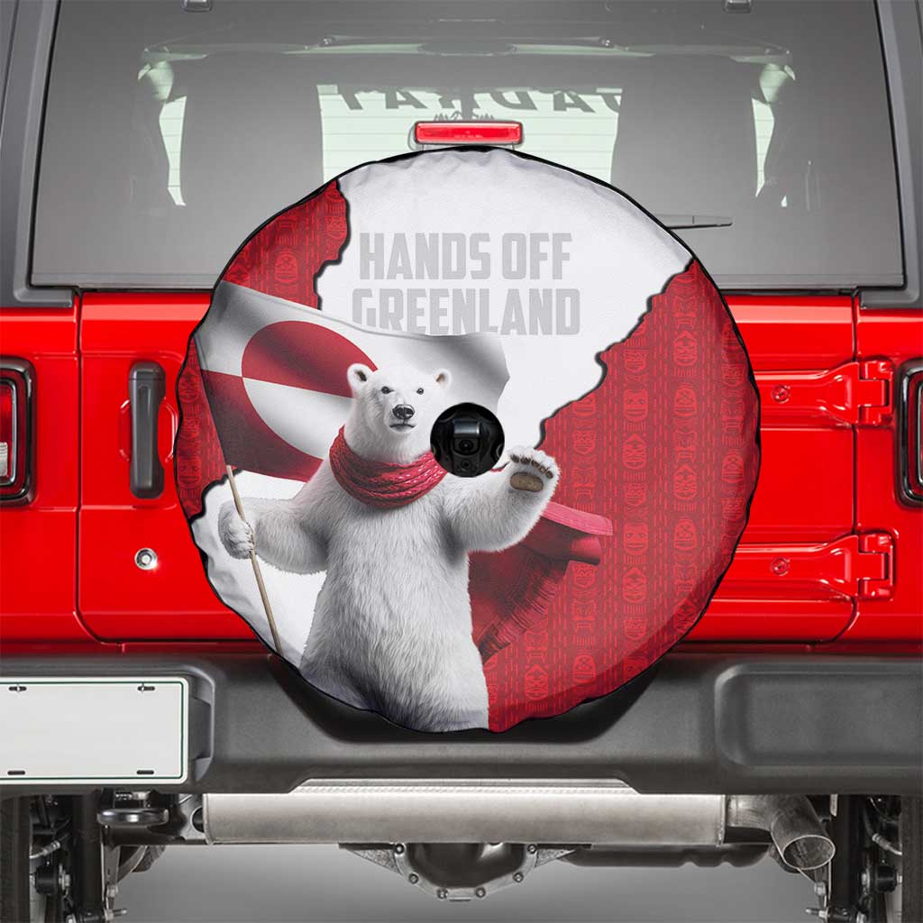 Hands Off Greenland Spare Tire Cover Poland Bear with Flag
