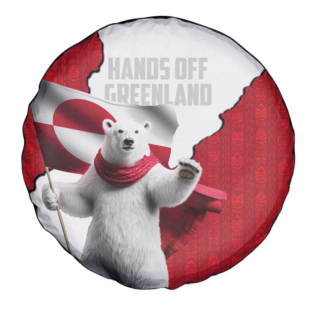 Hands Off Greenland Spare Tire Cover Poland Bear with Flag