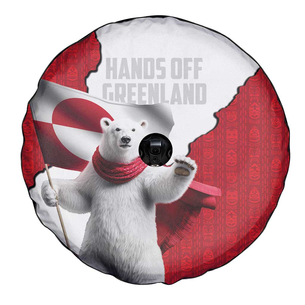 Hands Off Greenland Spare Tire Cover Poland Bear with Flag