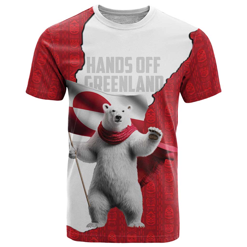 Hands Off Greenland Personalized T Shirt Poland Bear with Flag