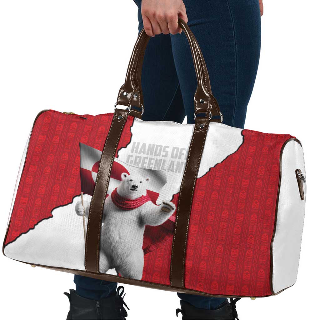 Hands Off Greenland Travel Bag Poland Bear with Flag