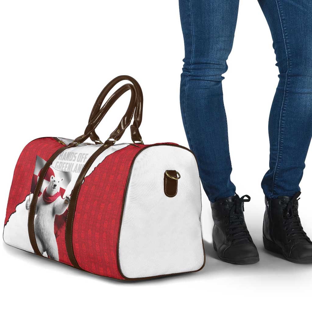Hands Off Greenland Travel Bag Poland Bear with Flag