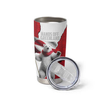 Hands Off Greenland Personalized Tumbler Cup Poland Bear with Flag